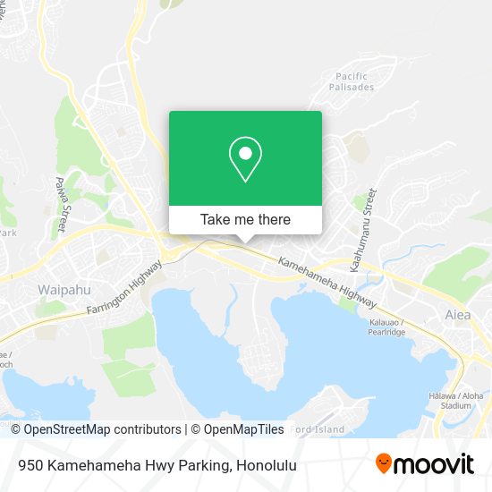 Mapa de 950 Kamehameha Hwy Parking