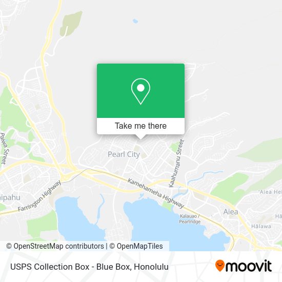 USPS Collection Box - Blue Box map