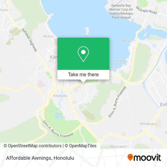 Affordable Awnings map