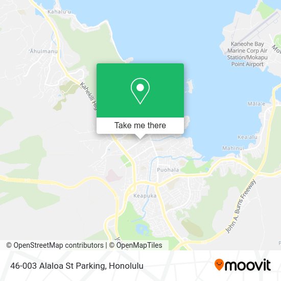 Mapa de 46-003 Alaloa St Parking