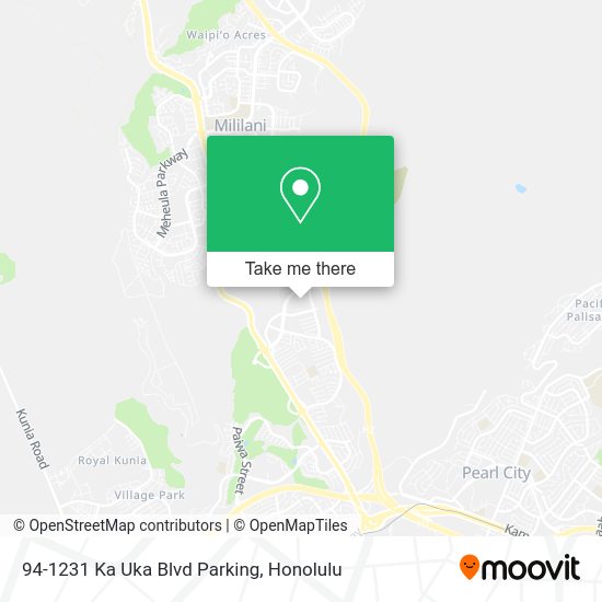 94-1231 Ka Uka Blvd Parking map