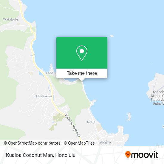 Mapa de Kualoa Coconut Man