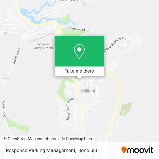 Response Parking Management map