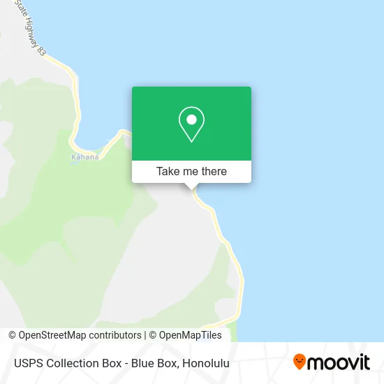 USPS Collection Box - Blue Box map