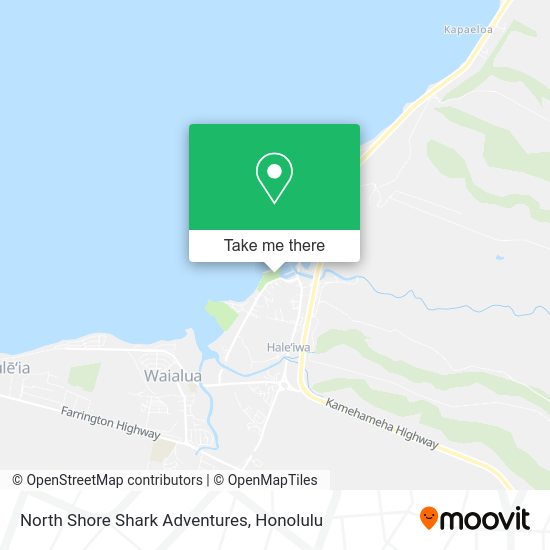 North Shore Shark Adventures map