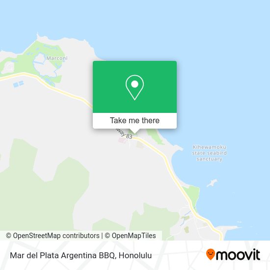 Mar del Plata Argentina BBQ map