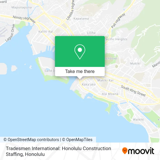 Tradesmen International: Honolulu Construction Staffing map