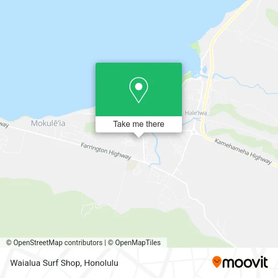 Waialua Surf Shop map