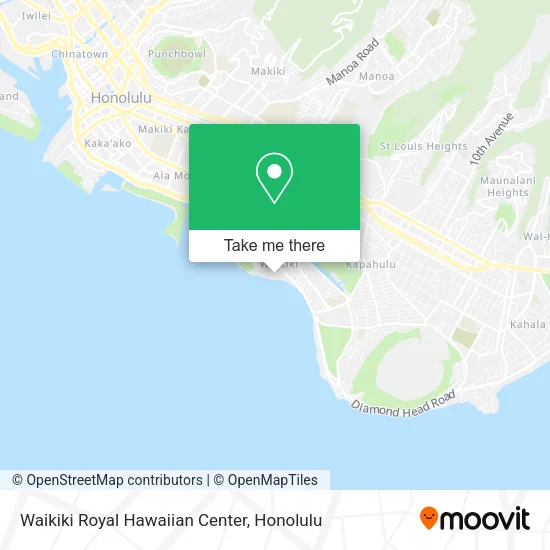 Waikiki Royal Hawaiian Center map