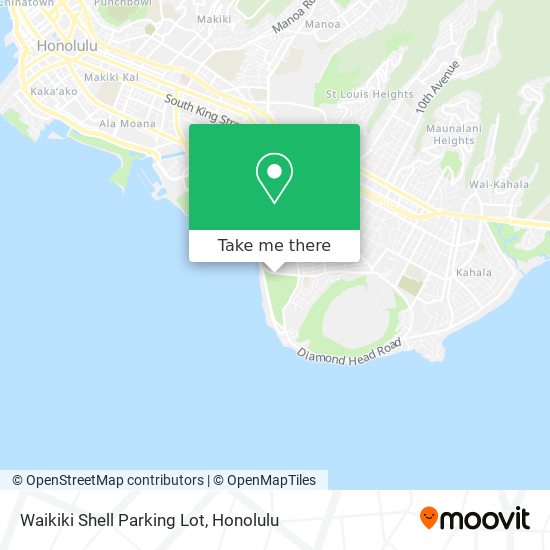 Mapa de Waikiki Shell Parking Lot