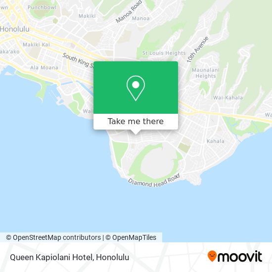 Queen Kapiolani Hotel map