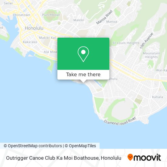 Mapa de Outrigger Canoe Club Ka Moi Boathouse