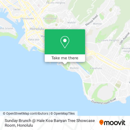 Mapa de Sunday Brunch @ Hale Koa Banyan Tree Showcase Room