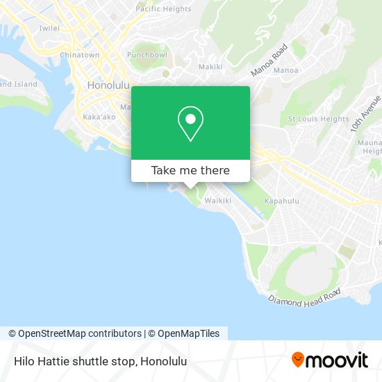 Mapa de Hilo Hattie shuttle stop