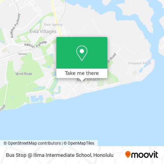 Mapa de Bus Stop @ Ilima Intermediate School