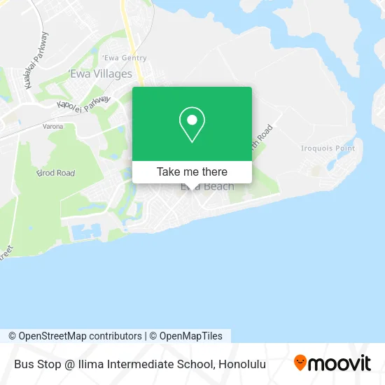 Mapa de Bus Stop @ Ilima Intermediate School