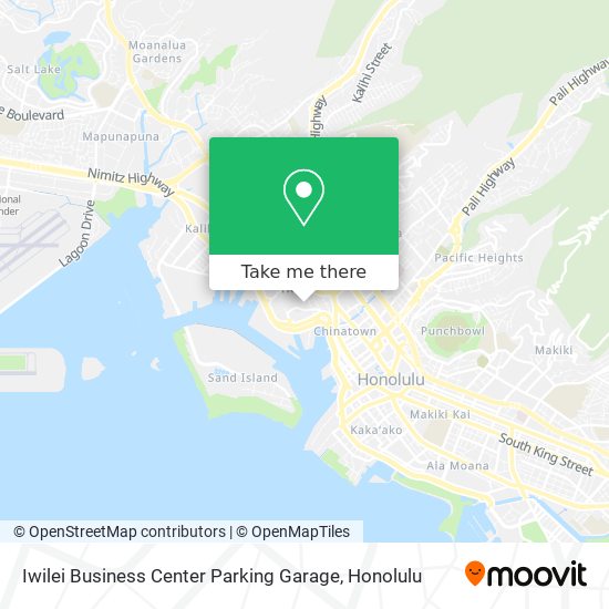 Mapa de Iwilei Business Center Parking Garage