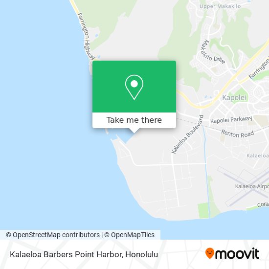 Mapa de Kalaeloa Barbers Point Harbor