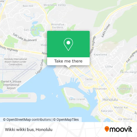 Mapa de Wikki wikki bus