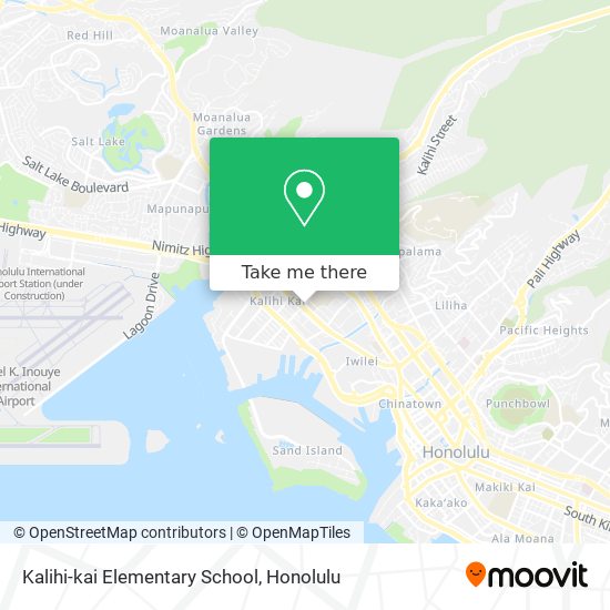 Mapa de Kalihi-kai Elementary School