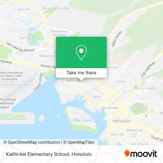 Kalihi-kai Elementary School map