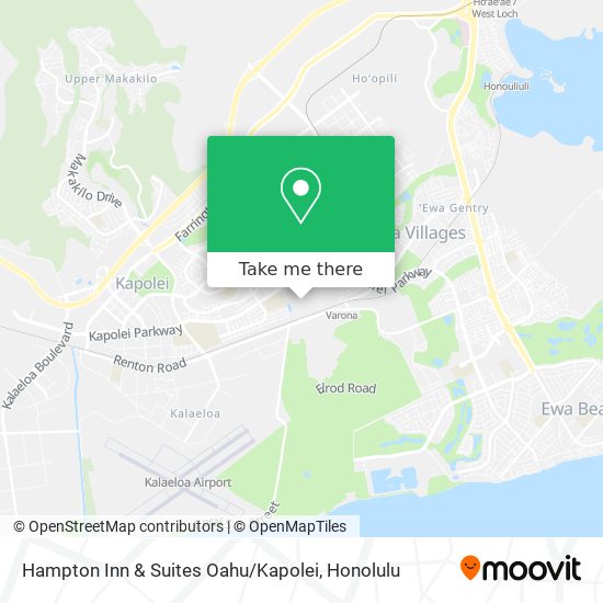 Mapa de Hampton Inn & Suites Oahu / Kapolei