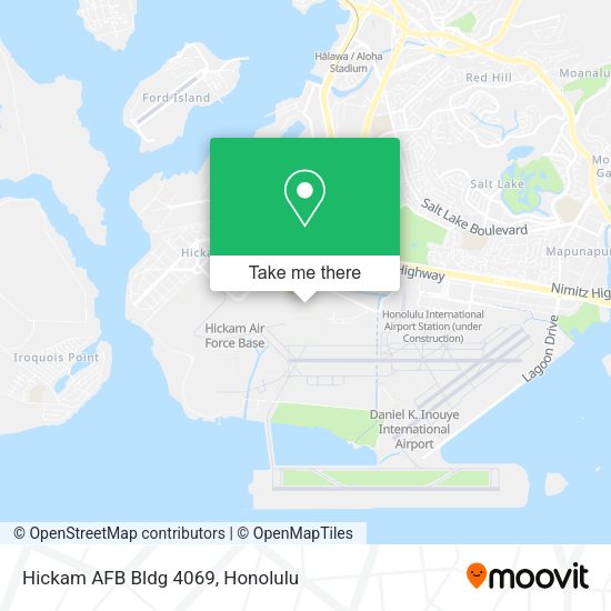 How to get to Hickam AFB Bldg 4069 in Hickam Housing by bus?