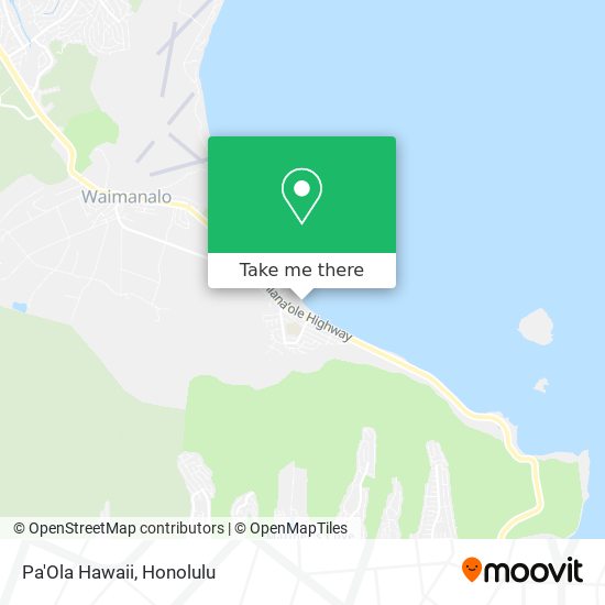 Mapa de Pa'Ola Hawaii