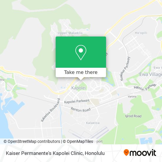 Mapa de Kaiser Permanente's Kapolei Clinic