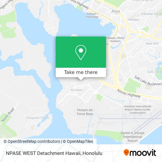 NPASE WEST Detachment Hawaii map