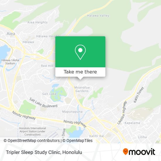 Tripler Sleep Study Clinic map