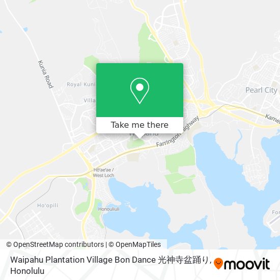 Waipahu Plantation Village Bon Dance 光神寺盆踊り map