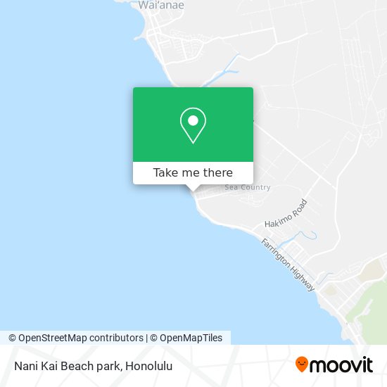 Nani Kai Beach park map