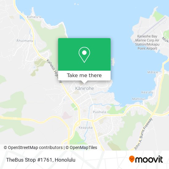Mapa de TheBus Stop #1761