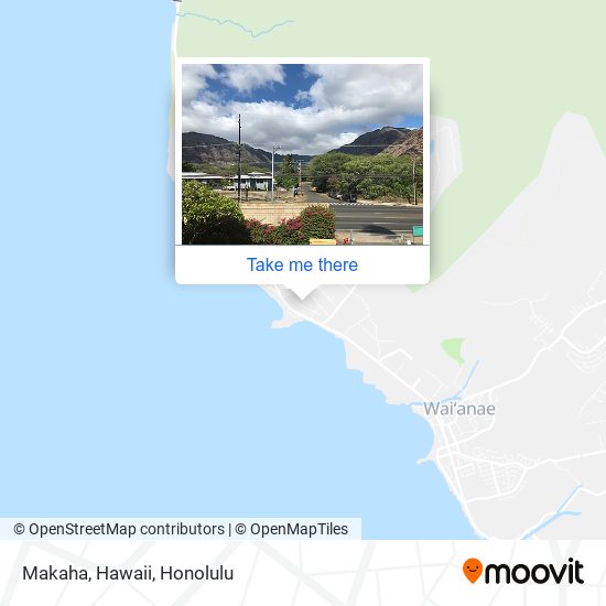 Mapa de Makaha, Hawaii