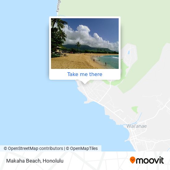 Makaha Beach map