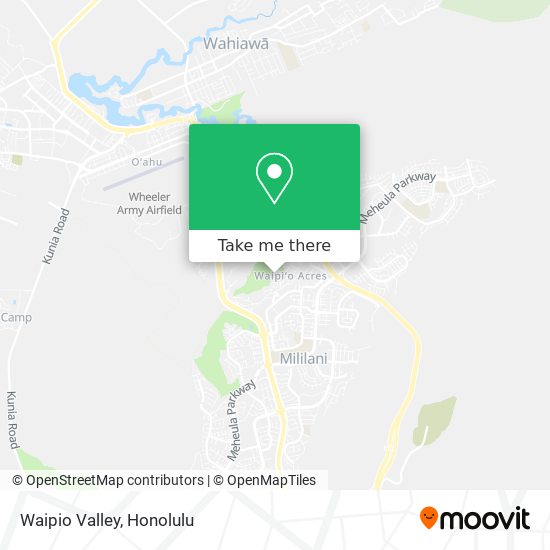 Mapa de Waipio Valley