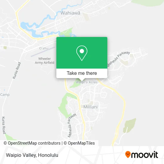 Waipio Valley map