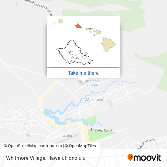 Whitmore Village, Hawaii map