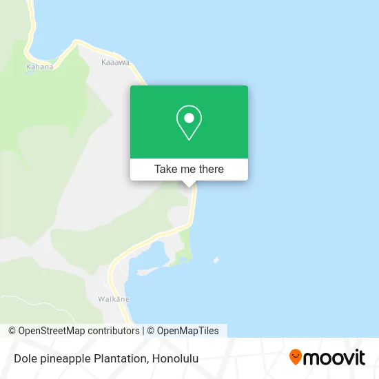 Dole pineapple Plantation map