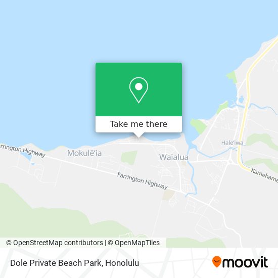 Dole Private Beach Park map