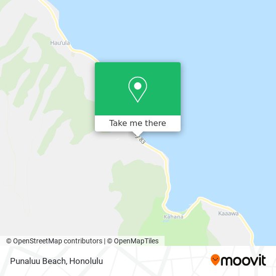 Mapa de Punaluu Beach