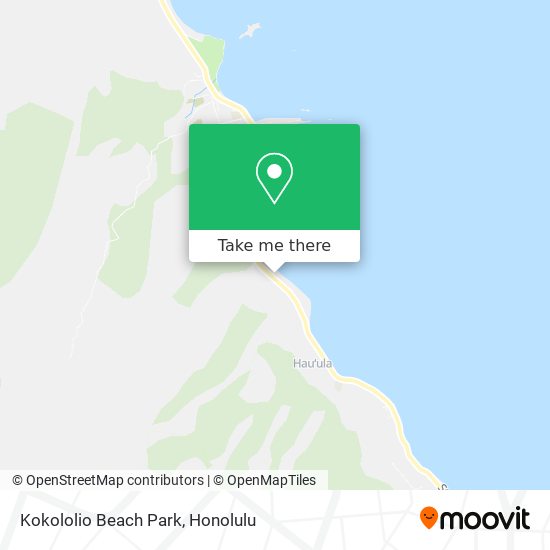 Kokololio Beach Park map