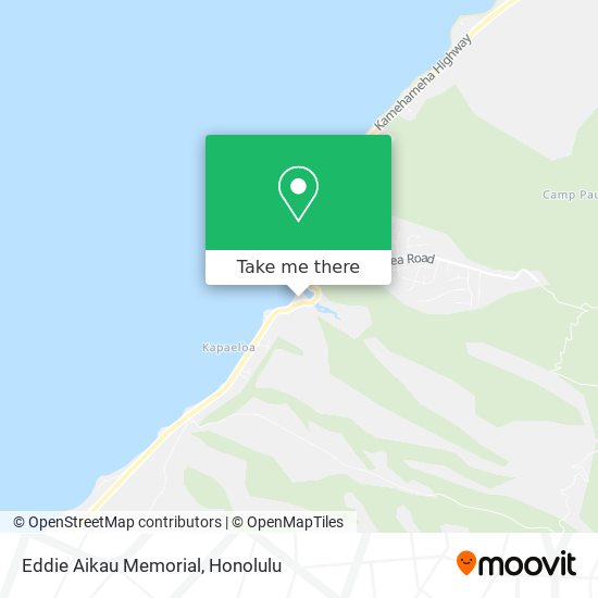 Eddie Aikau Memorial map