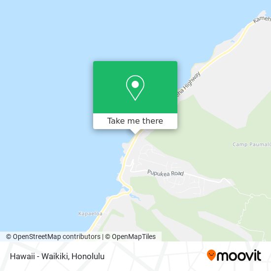 Mapa de Hawaii - Waikiki