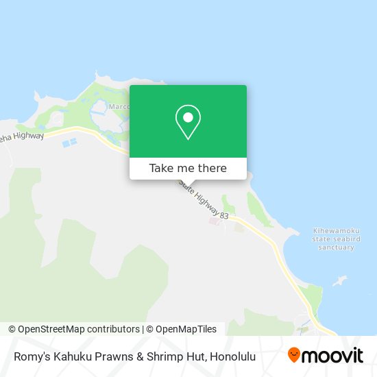 Mapa de Romy's Kahuku Prawns & Shrimp Hut