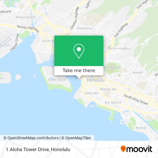 Mapa de 1 Aloha Tower Drive