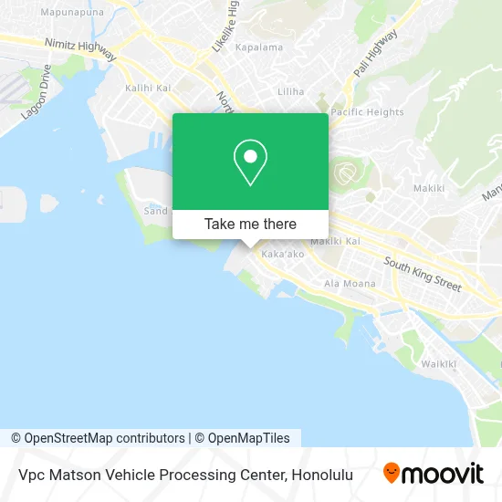 Vpc Matson Vehicle Processing Center map