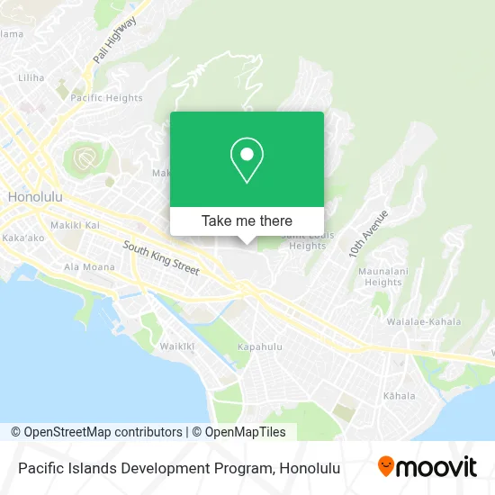 Pacific Islands Development Program map