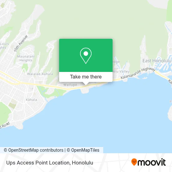 Ups Access Point Location map